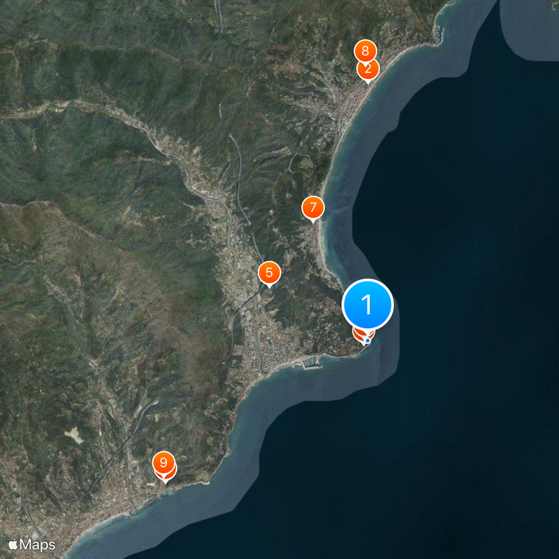 Riviera de Poniente Mapa