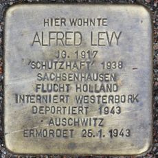 Stolperstein en memoria de Alfred Levy