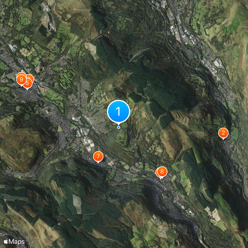 South Wales Map