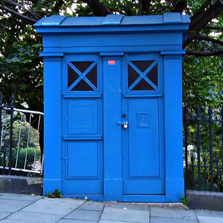 Edinburgh, Market Street, Police Call Box