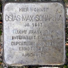 Stolperstein en memoria de Osias Max Schapira