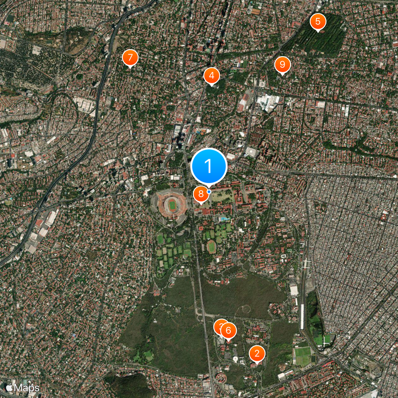 Central Library UNAM Map