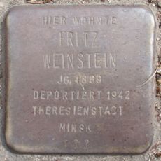 Stolperstein dedicated to Fritz Weinstein