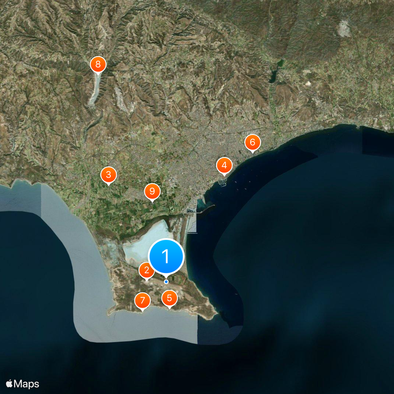 Baza lotnicza Akrotiri Mapa