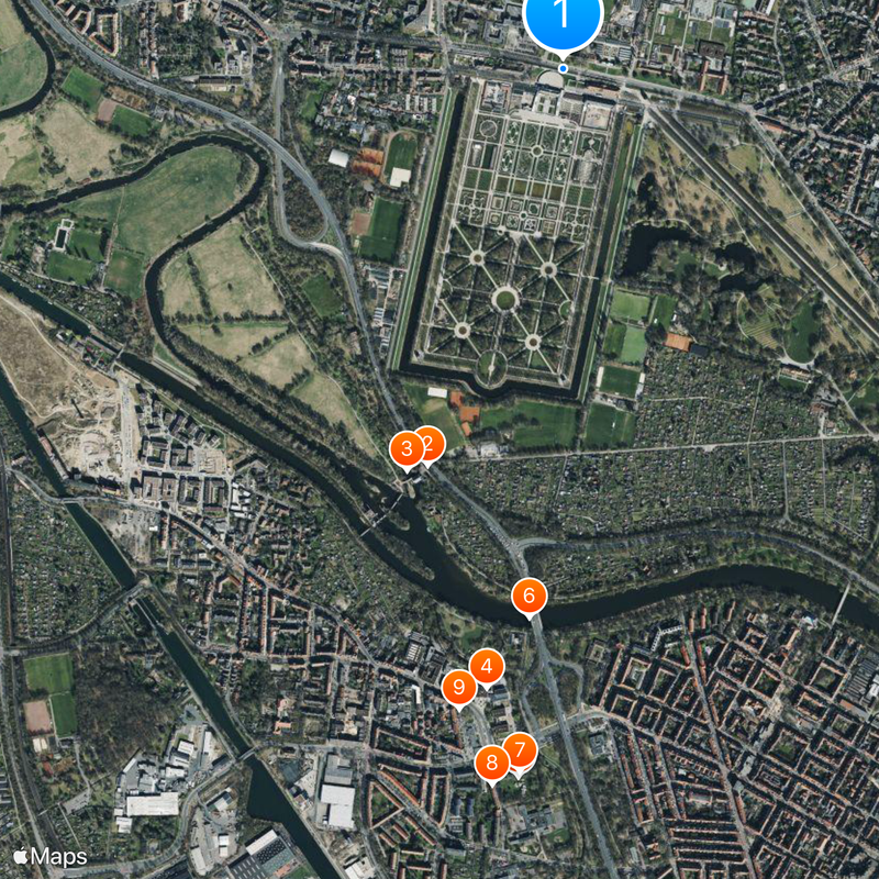 Herrenhauser Garten Mapa