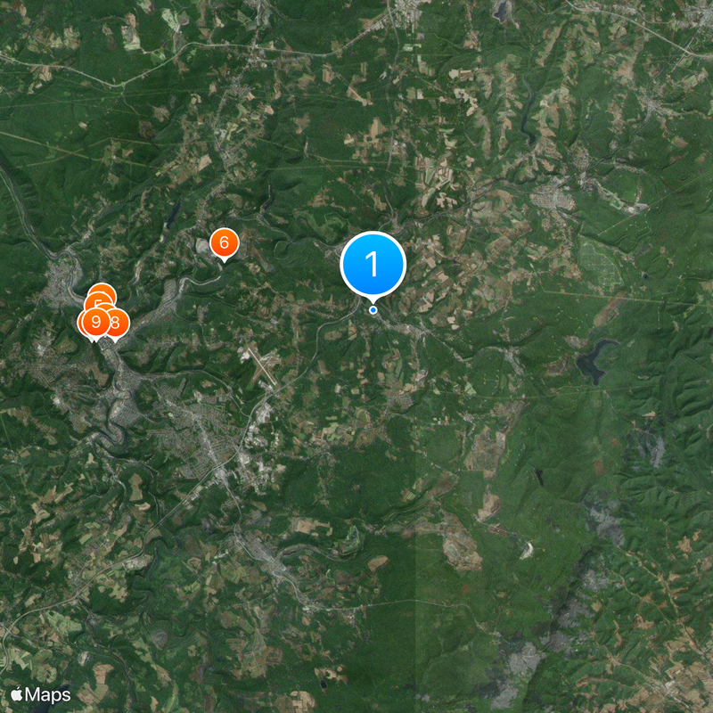 South Fork Fishing and Hunting Club Map