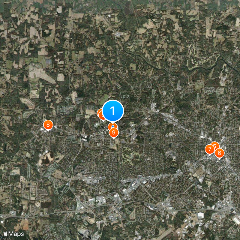 Elon University Map