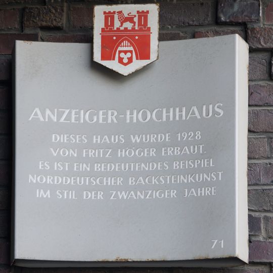 Stadttafel Anzeigerhochhaus