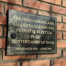 Plaquette in de ABN-AMRO Bank