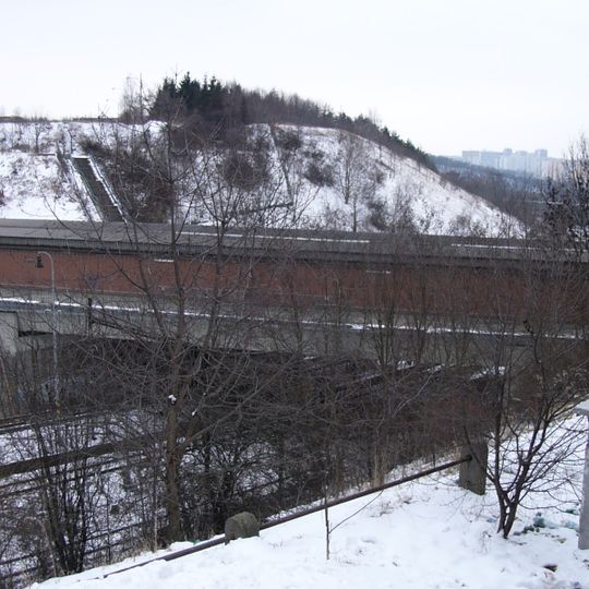 Metro bridge at Kačerov