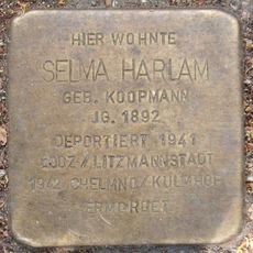 Stolperstein en memoria de Selma Harlam