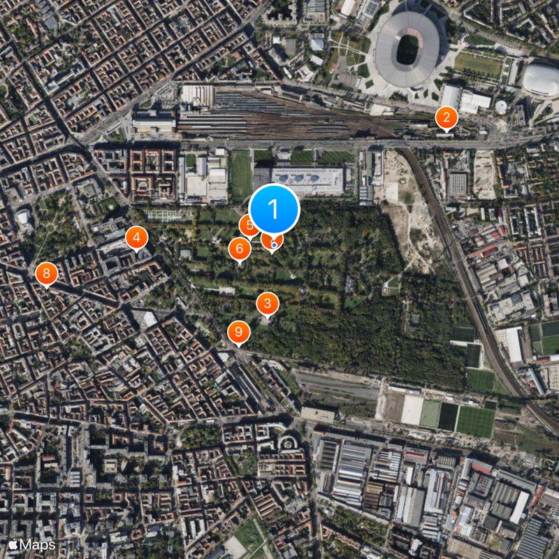 Fiumei Street Cemetery Map