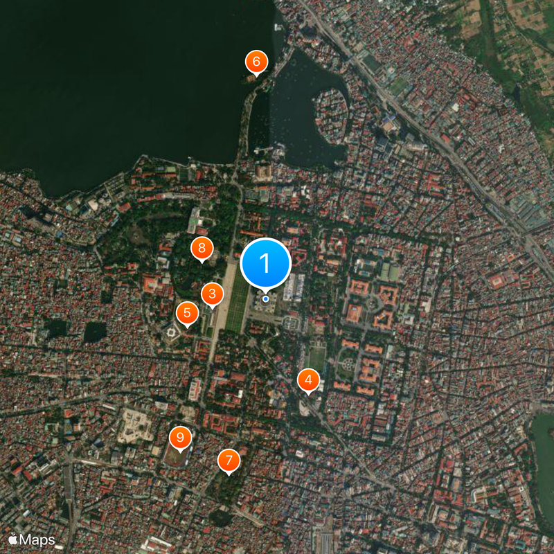 Asamblea Nacional de Vietnam Mapa