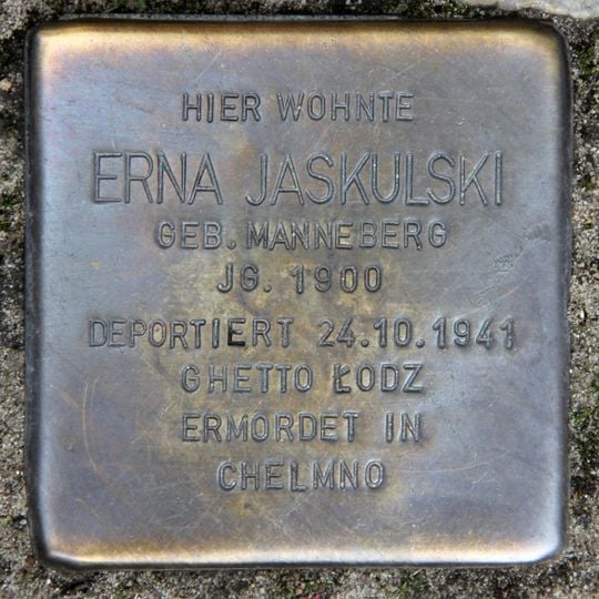 Stolperstein für Erna Jaskulski