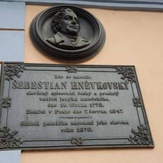 Pamětní deska Šebestiana Hněvkovského v Žebráku