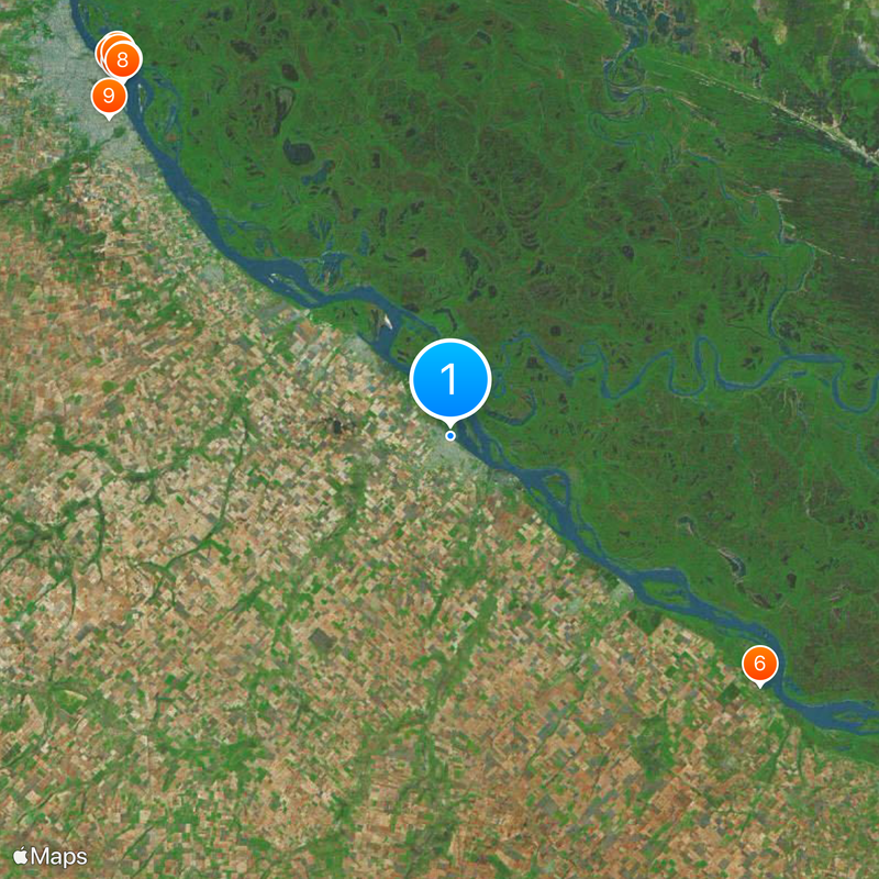 San Nicolás de los Arroyos Map