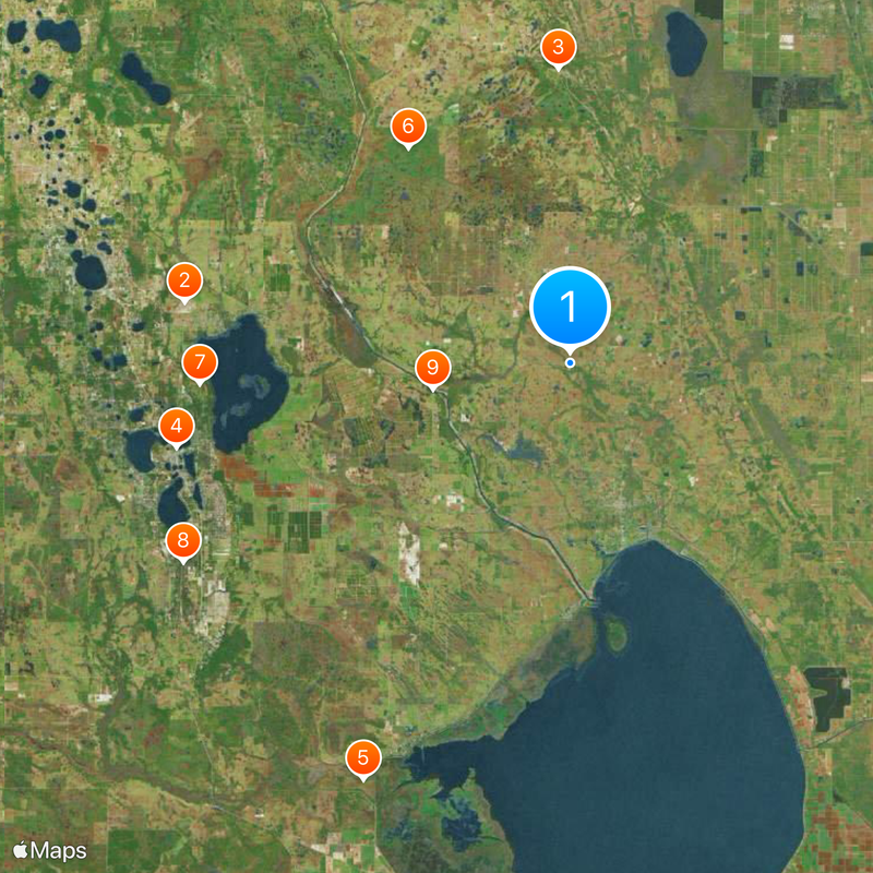Okeechobee County Map