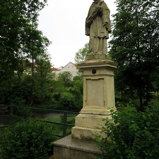 Statue of John of Nepomuk at the bridge in Stráž nad Nežárkou