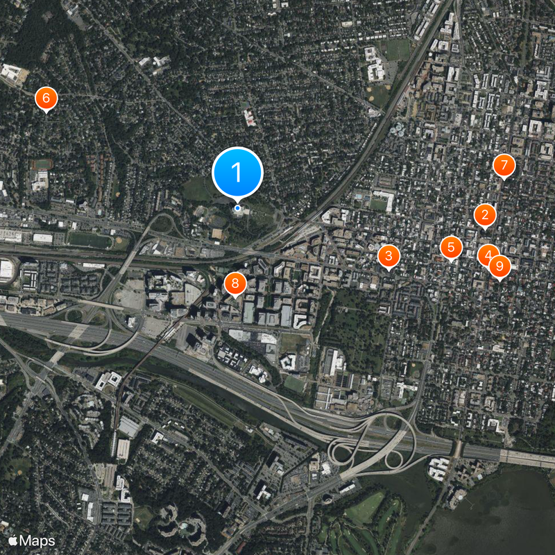 George Washington Masonic National Memorial Karte