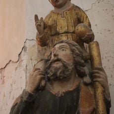 Saint Christopher statue of Église Saint-Christophe de Chissey-sur-Loue