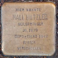 Stolperstein dedicated to Mali Hutzler