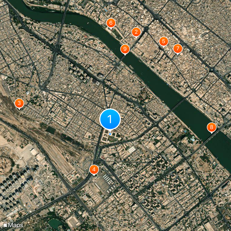 Museo nazionale iracheno Mappa