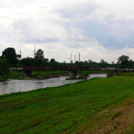 Železniční most přes Olši v Karviné