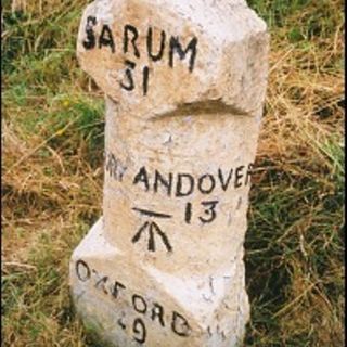 Milestone On A343 At Approximately Ngr 445 626