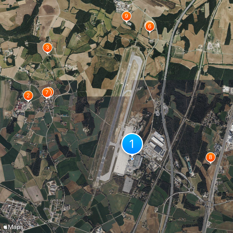 Girona-Costa Brava Airport Map