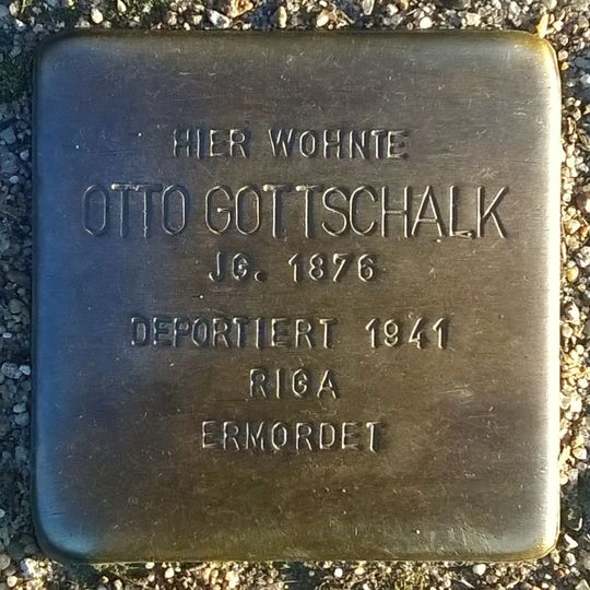 Stolperstein en memoria de Otto Gottschalk