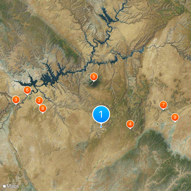 Navajo Sandstone Mapa