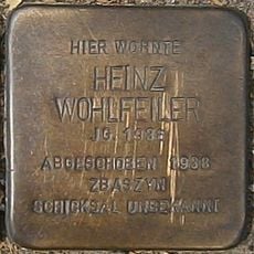 Stolperstein dedicated to Heinz Wohlfeiler
