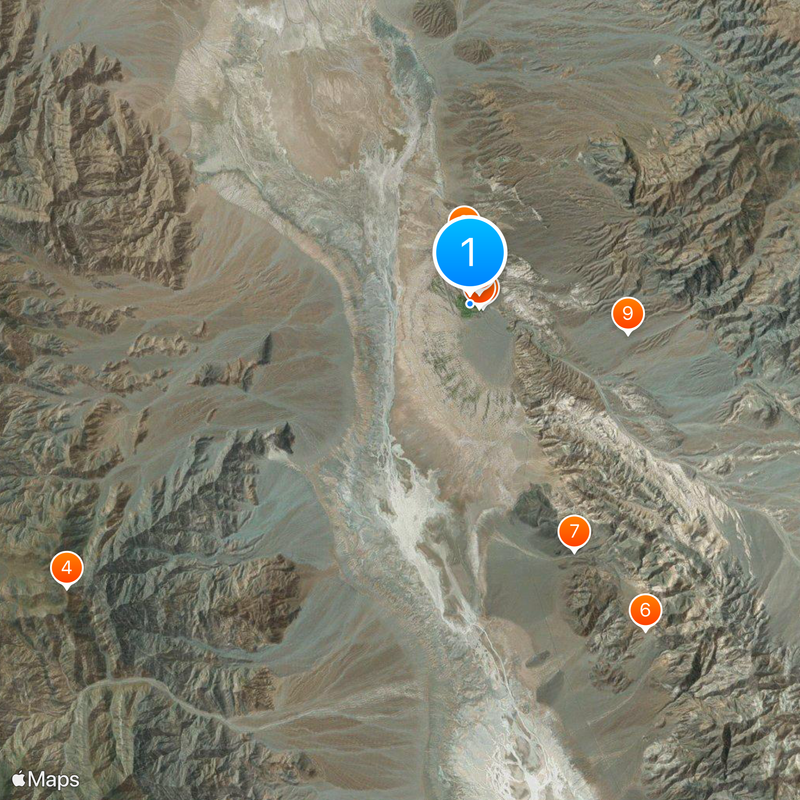 Furnace Creek Map