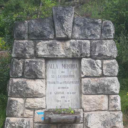Memorial of the victims of the Venzan landslide