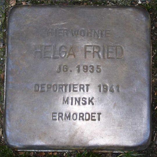 Stolperstein für Helga Fried