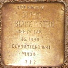 Stolperstein dedicated to Sophie Blankenstein