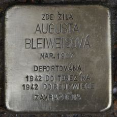 Stolperstein à la mémoire d’Augusta Bleiweisová