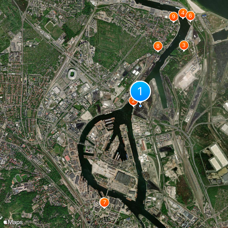 Port of Gdańsk Map