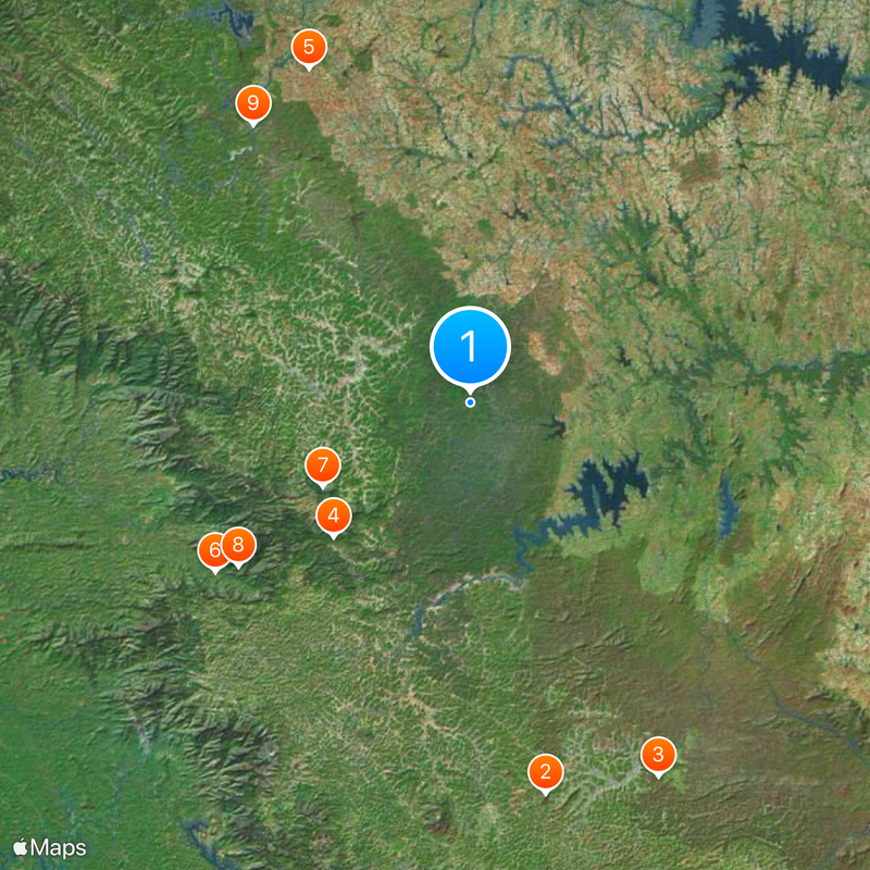 Parque nacional de Nagarhole Mapa