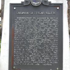 Battle of Balete Pass historical marker