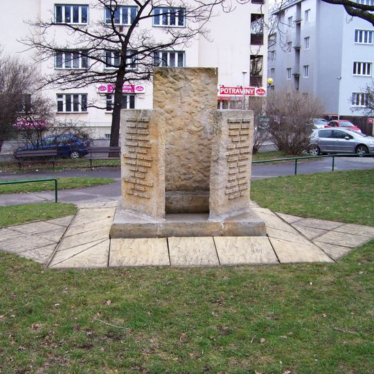 World War II memorial in Jezerka Park