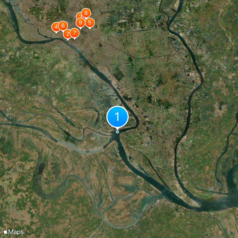 Buriganga River Map