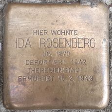 Stolperstein dedicated to Ida Rosenberg