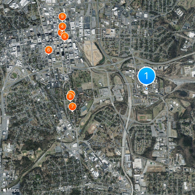 Winston-Salem State University Map
