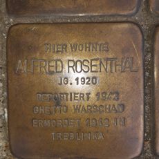 Stolperstein à la mémoire de Alfred Karl Rosenthal