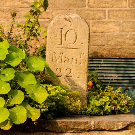 Rochdale Canal Milestone On Canal Towpath To North Of Todmorden Lock Number 19 At Ngr Sd 935240