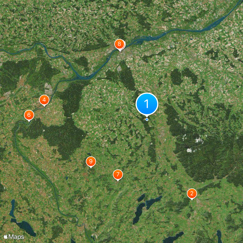 Braunau District Map