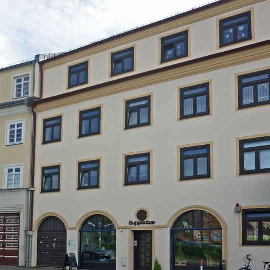 Vier Wohnhäuser in Reihe und in geschlossener Bebauung Pulsnitzer Straße 14, 16, 18, 20