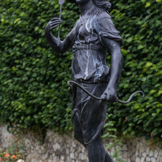 Pair Of Figures Of Apollo And Diana, At Rose Garden, At Anglesey Abbey