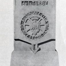 Borne Arrivée Course de Côte Nice-La Turbie